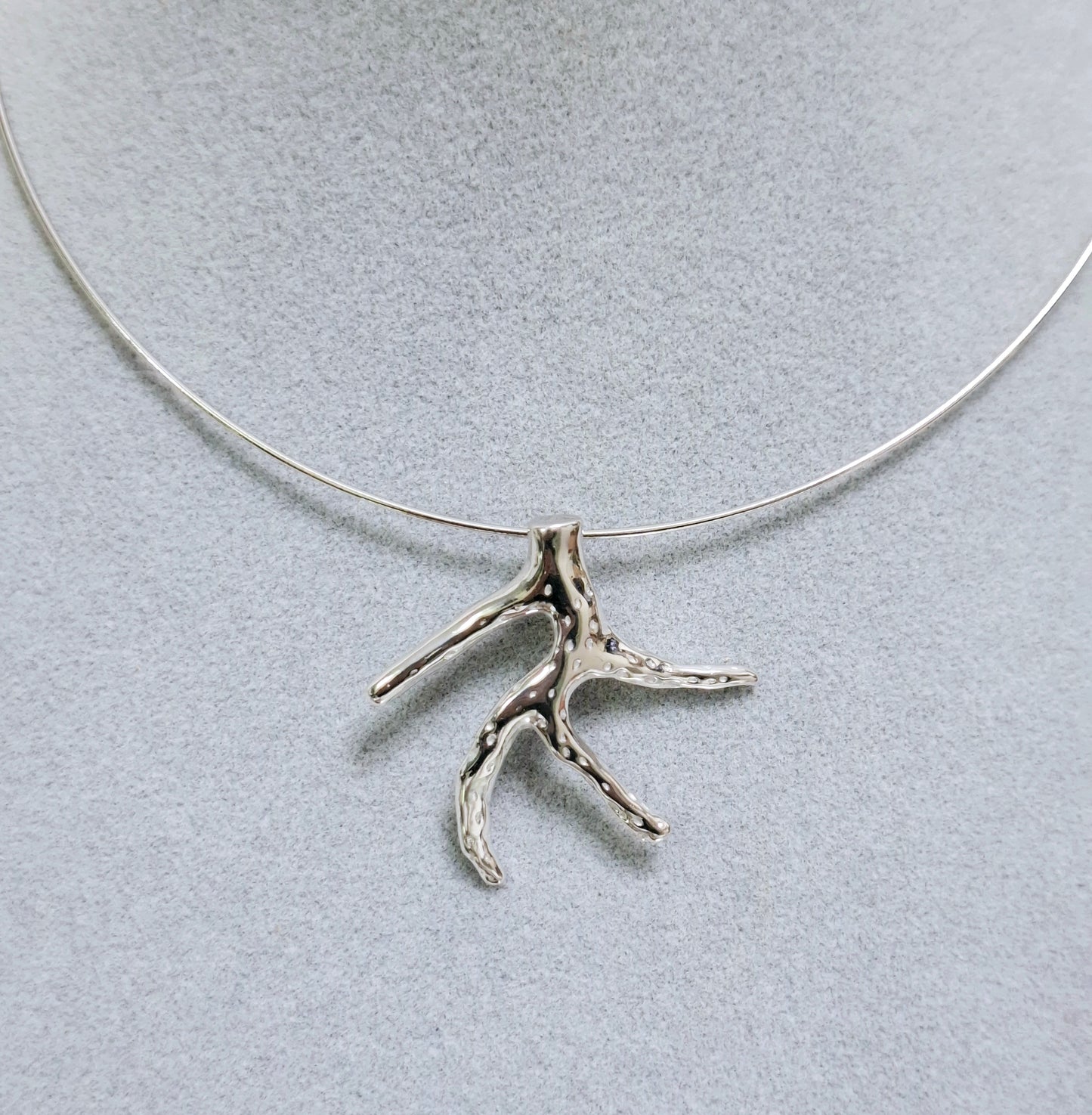 Pendente Ramo di Corallo in Argento  Tit.925/000